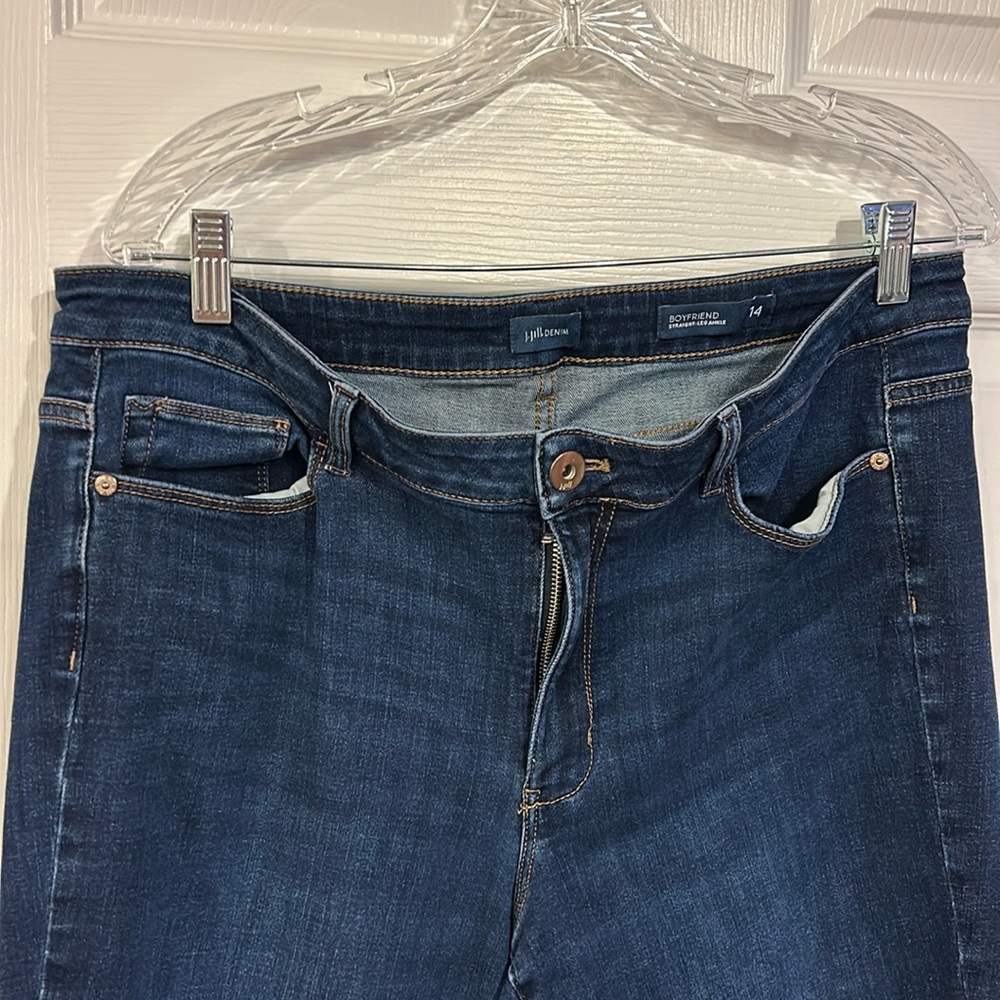 J Jill, size 14, boyfriend, straight leg ankle jeans